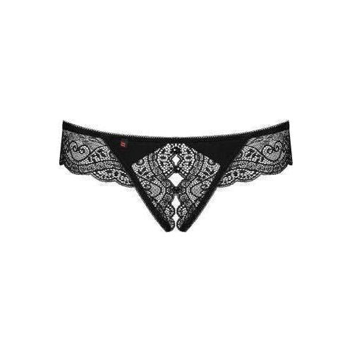 Miamor String Met Open Kruisje - Zwart